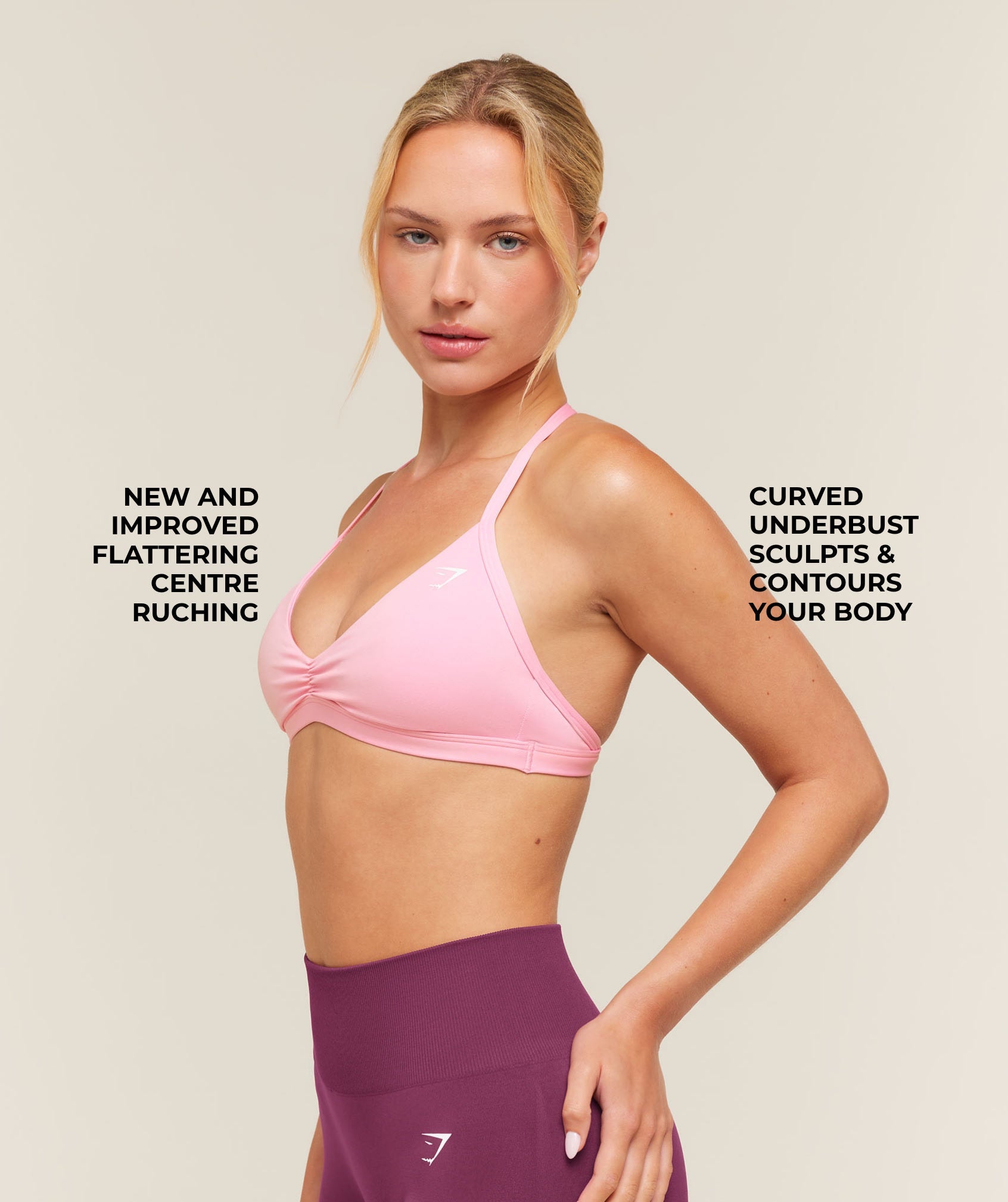 Minimal Sports Bra 2.0 - Poise Pink