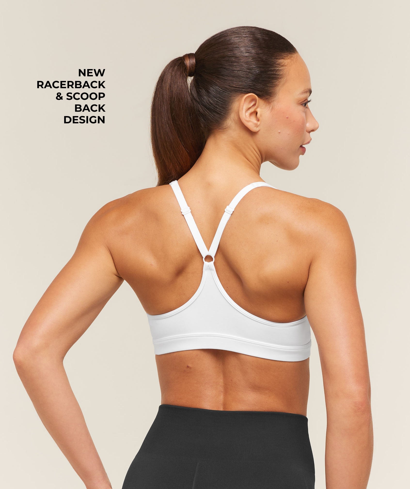 Ruched Sports Bra 2.0 - White