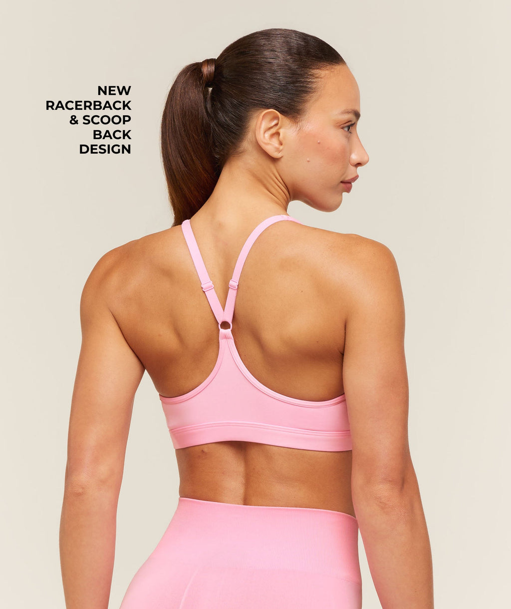 Ruched Sports Bra 2.0 - Poise Pink