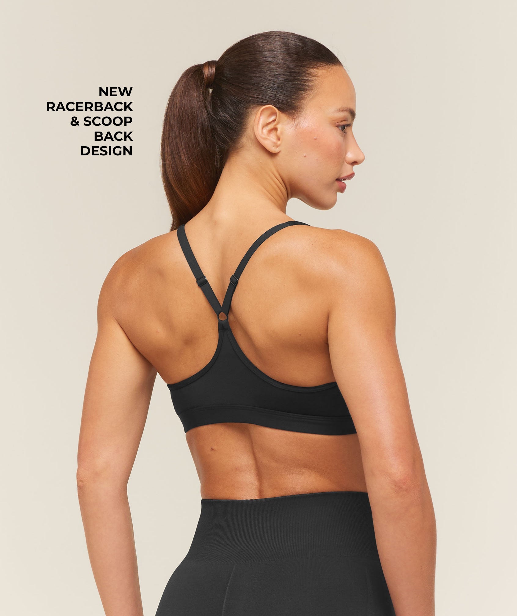 Ruched Sports Bra 2.0 - Black