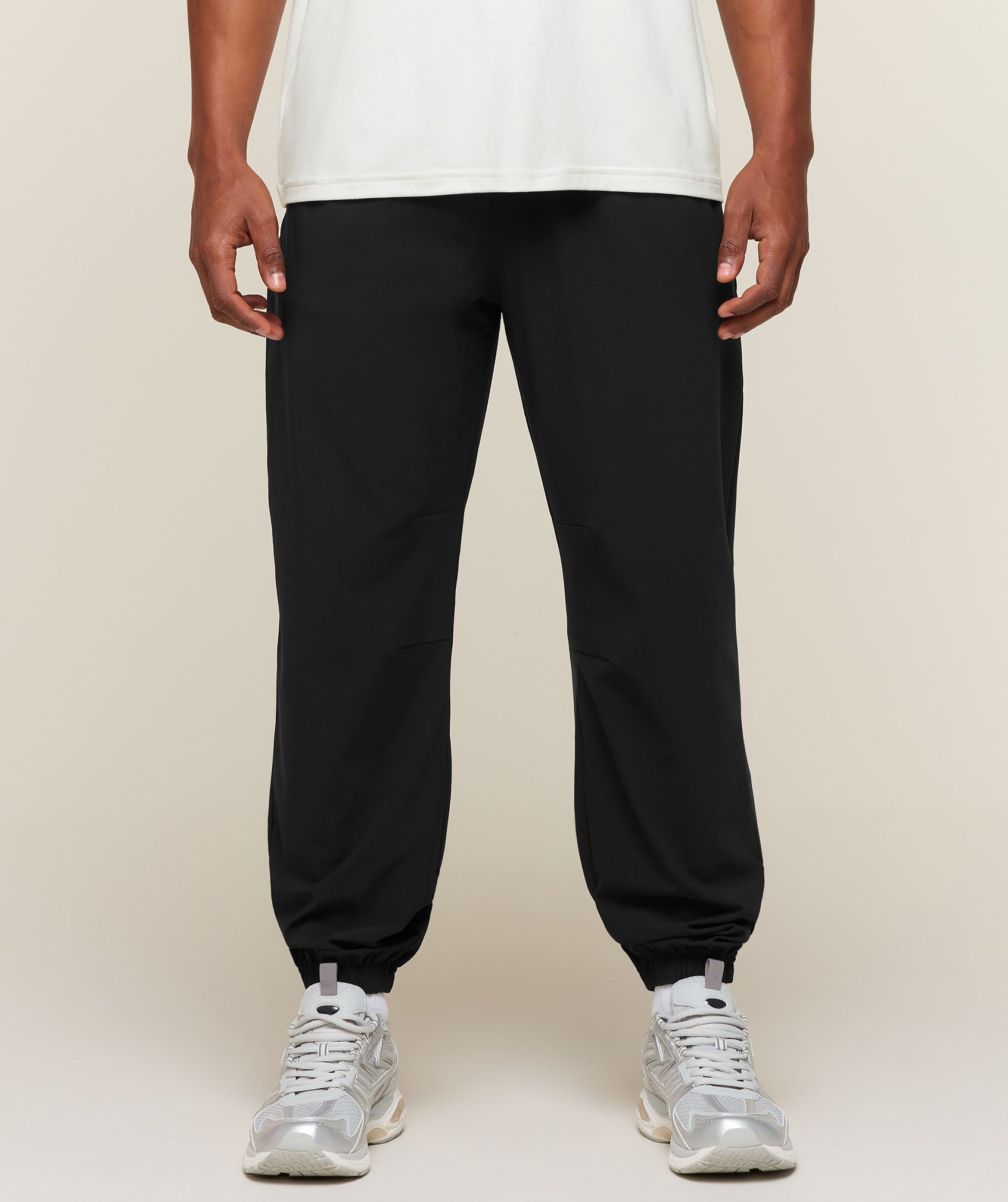Campus Crest Cuffed Pants - Black