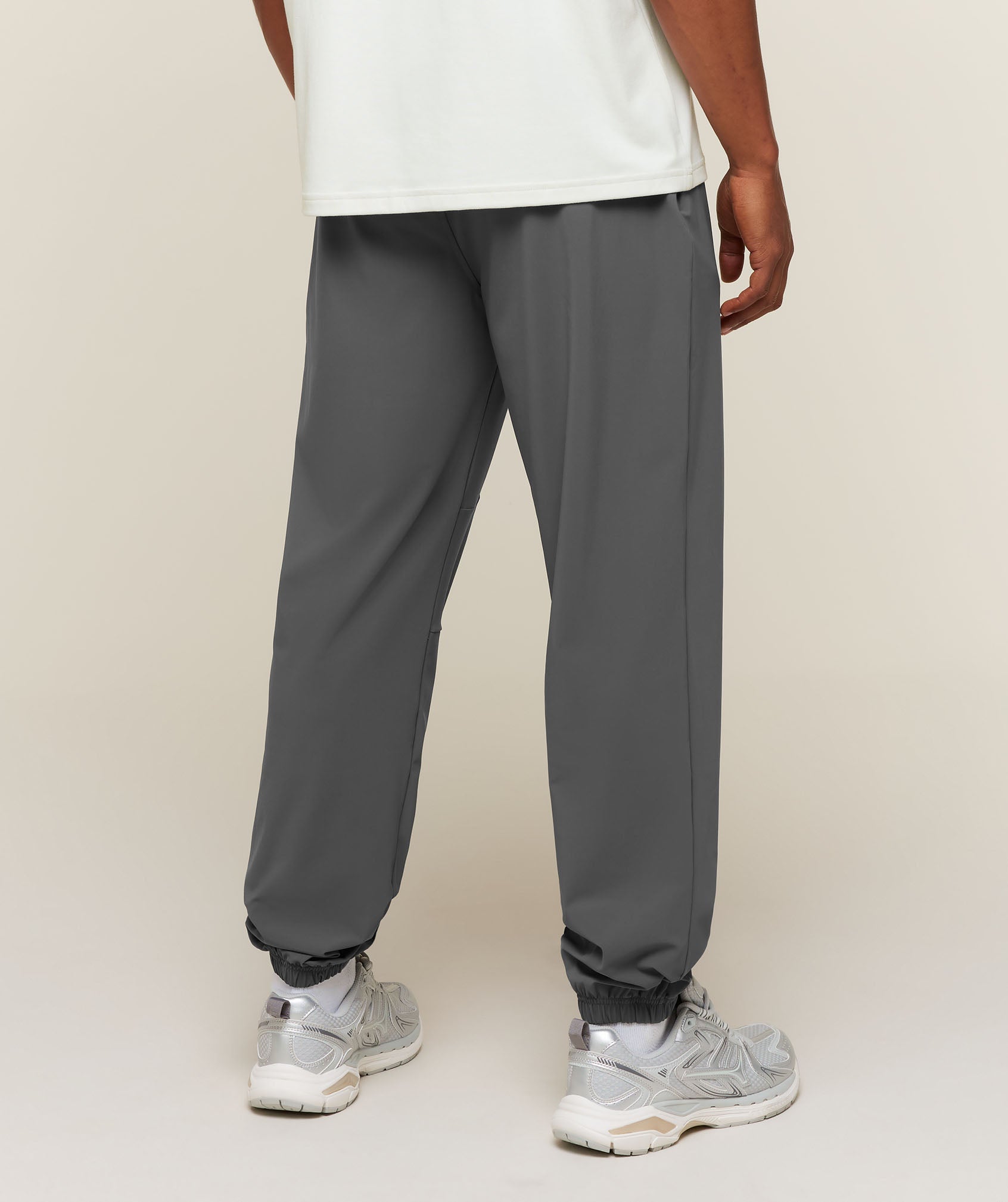 Campus Crest Cuffed Pants - Dark Grey