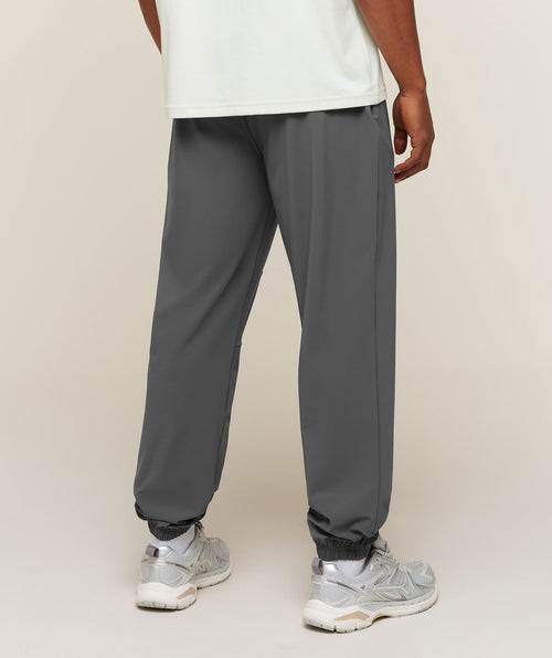 Campus Crest Cuffed Pants - Dark Grey