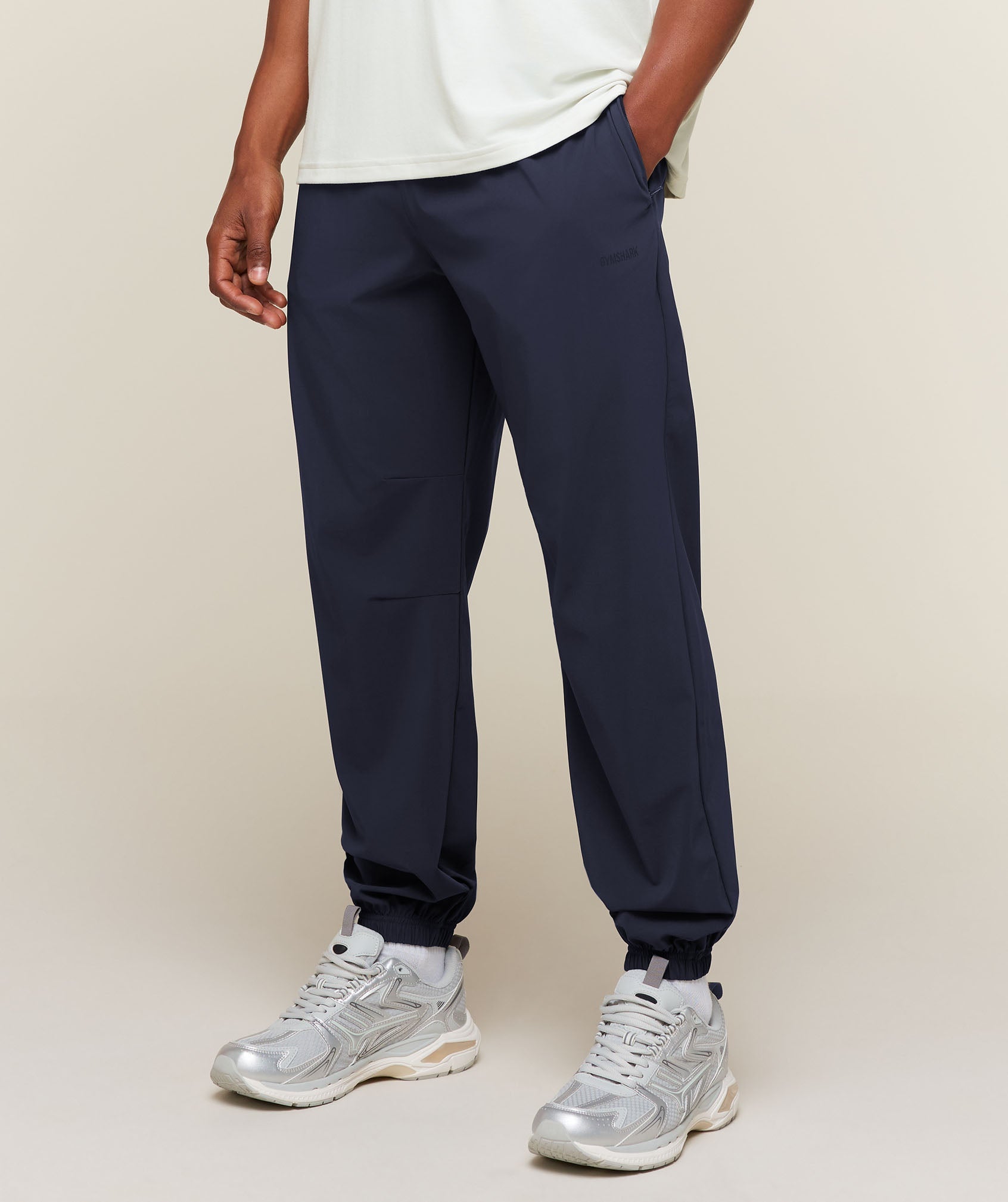 Campus Crest Cuffed Pants - Heavy Blue