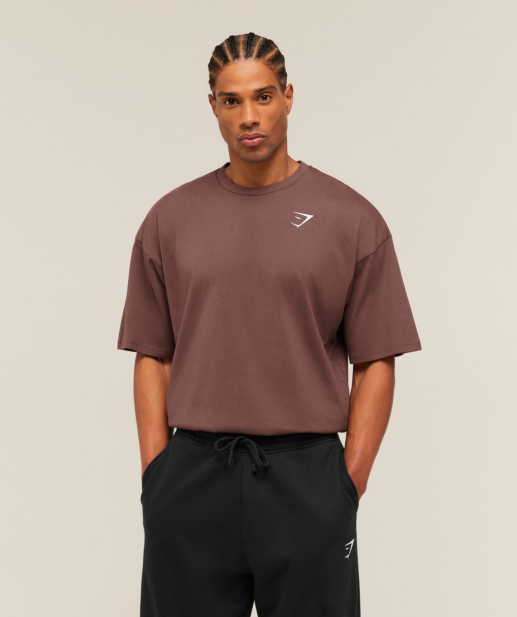 Crest Oversized T-Shirt - Espresso Brown