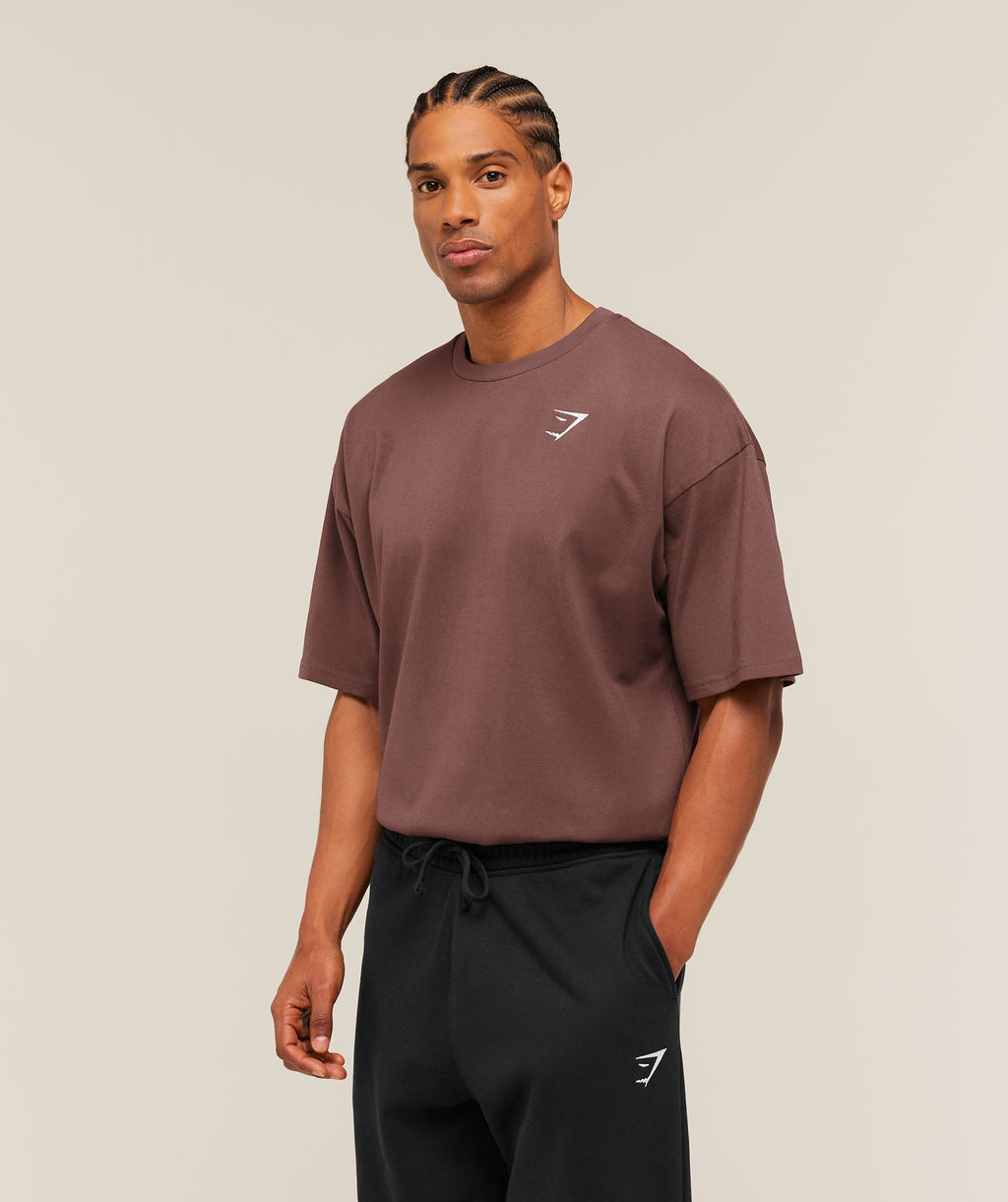 Crest Oversized T-Shirt - Espresso Brown