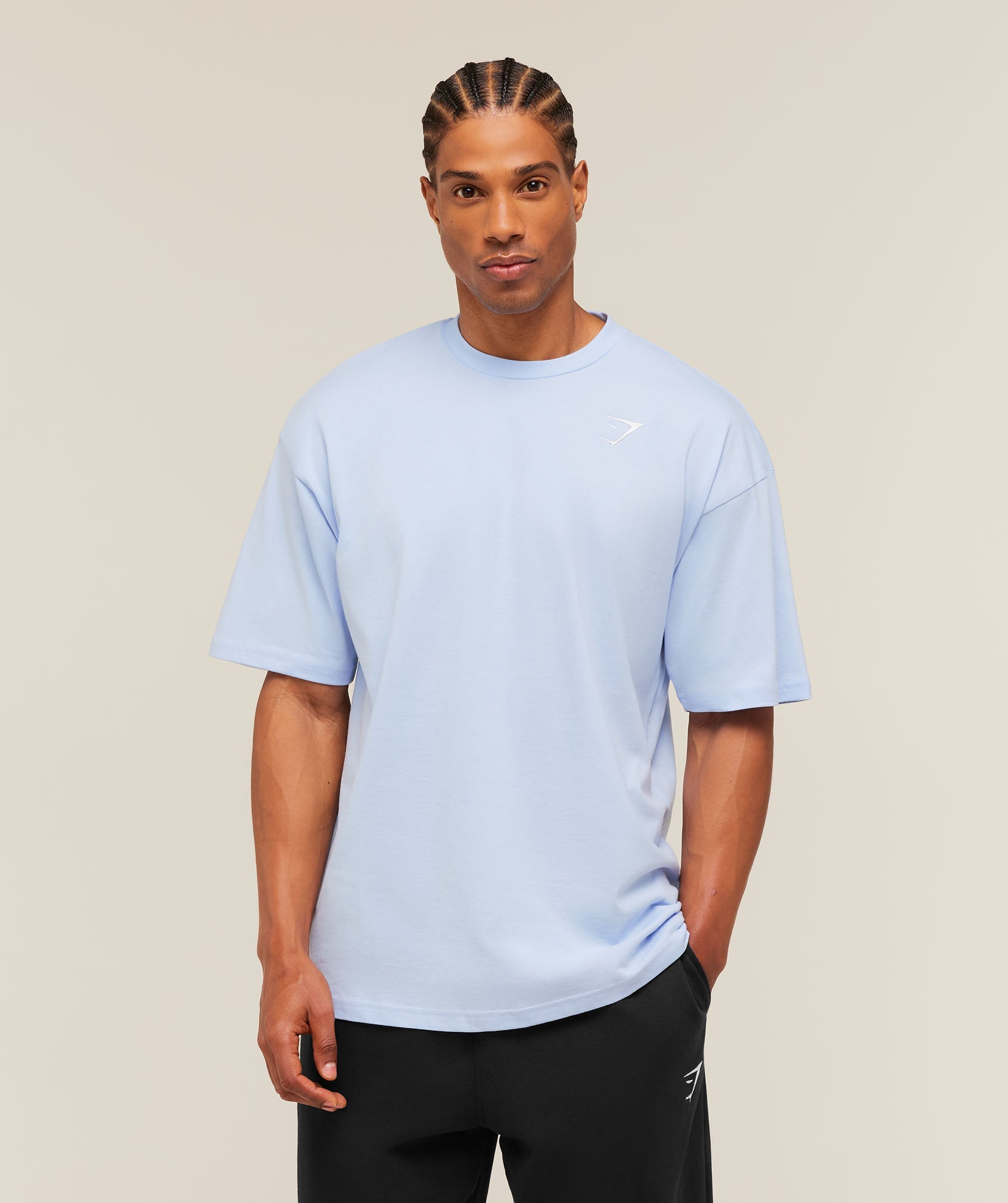 Crest Oversized T-Shirt - Tranquil Blue