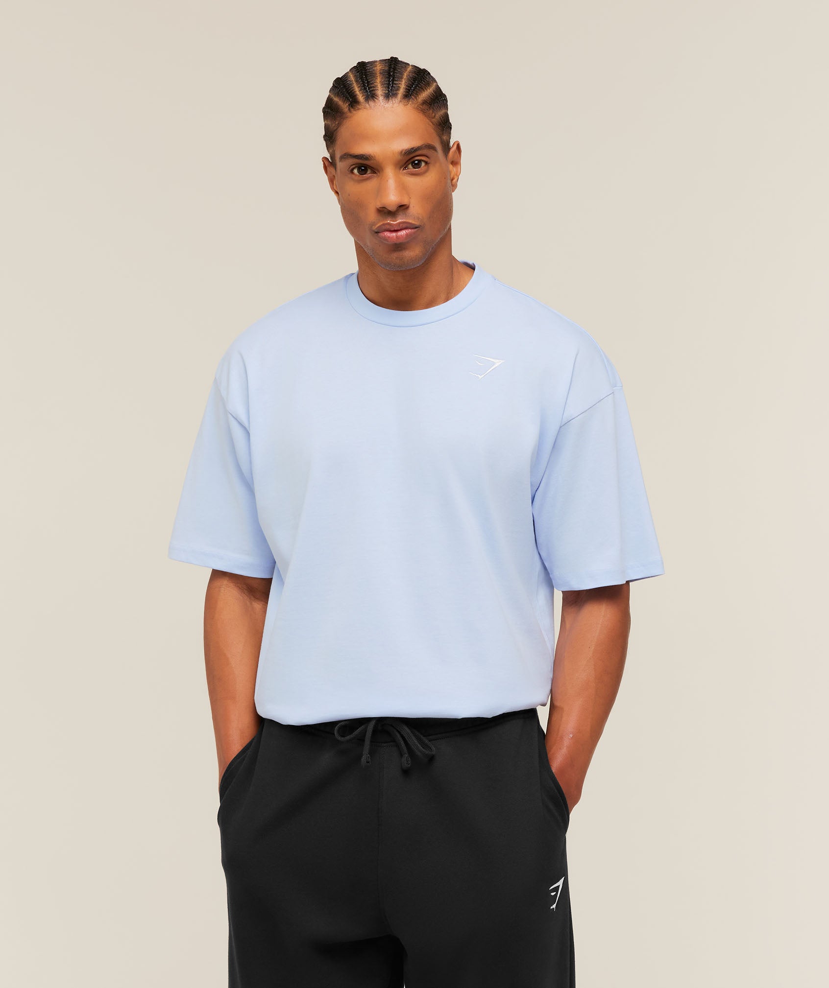 Crest Oversized T-Shirt - Tranquil Blue