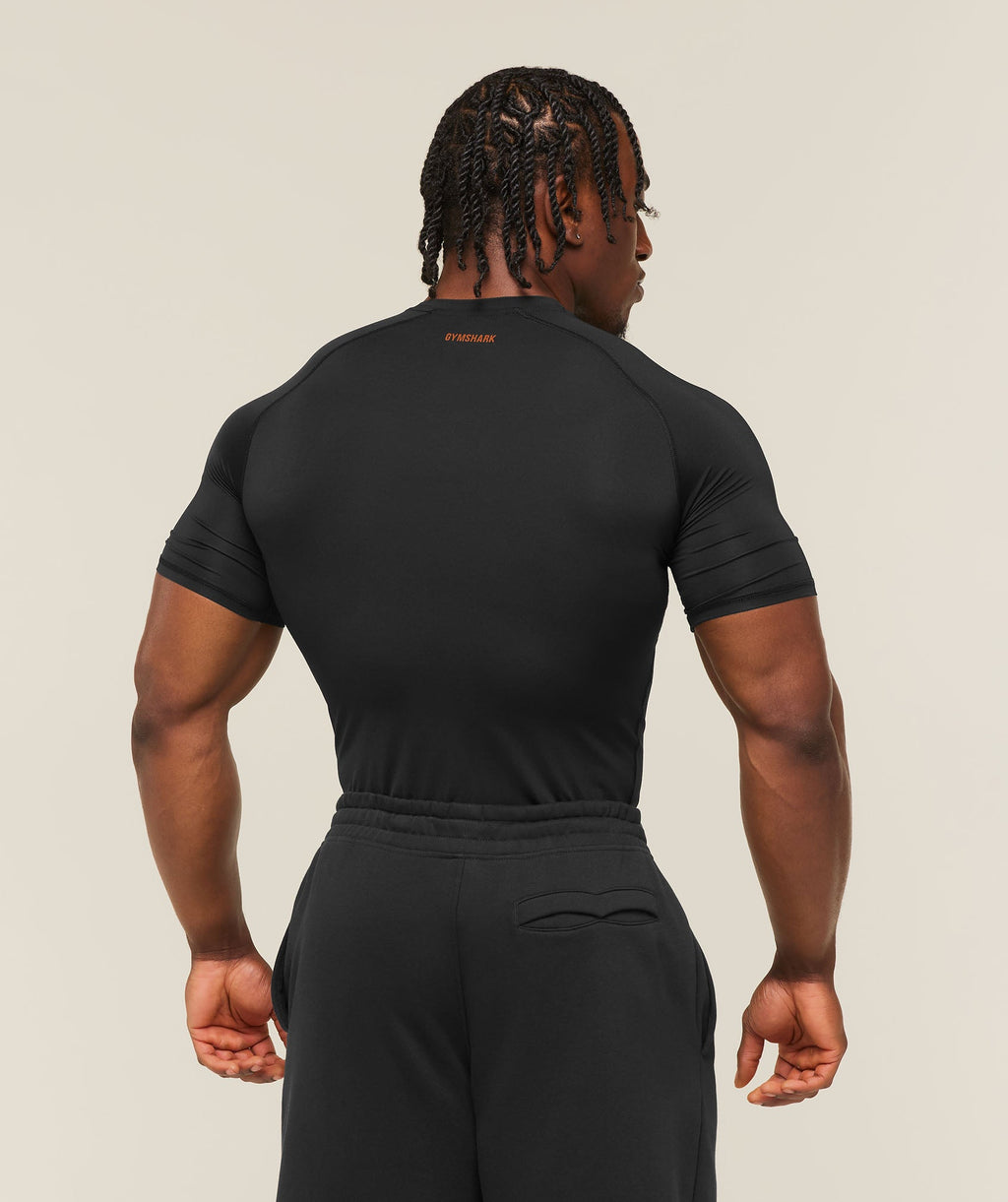 Element Baselayer T-Shirt - Black / Nutmeg Orange