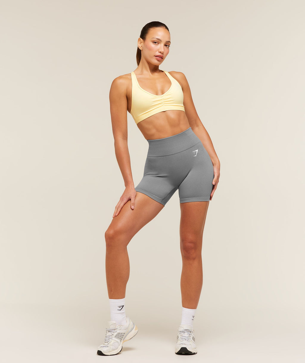 Ruched Sports Bra 2.0 - Butter Yellow