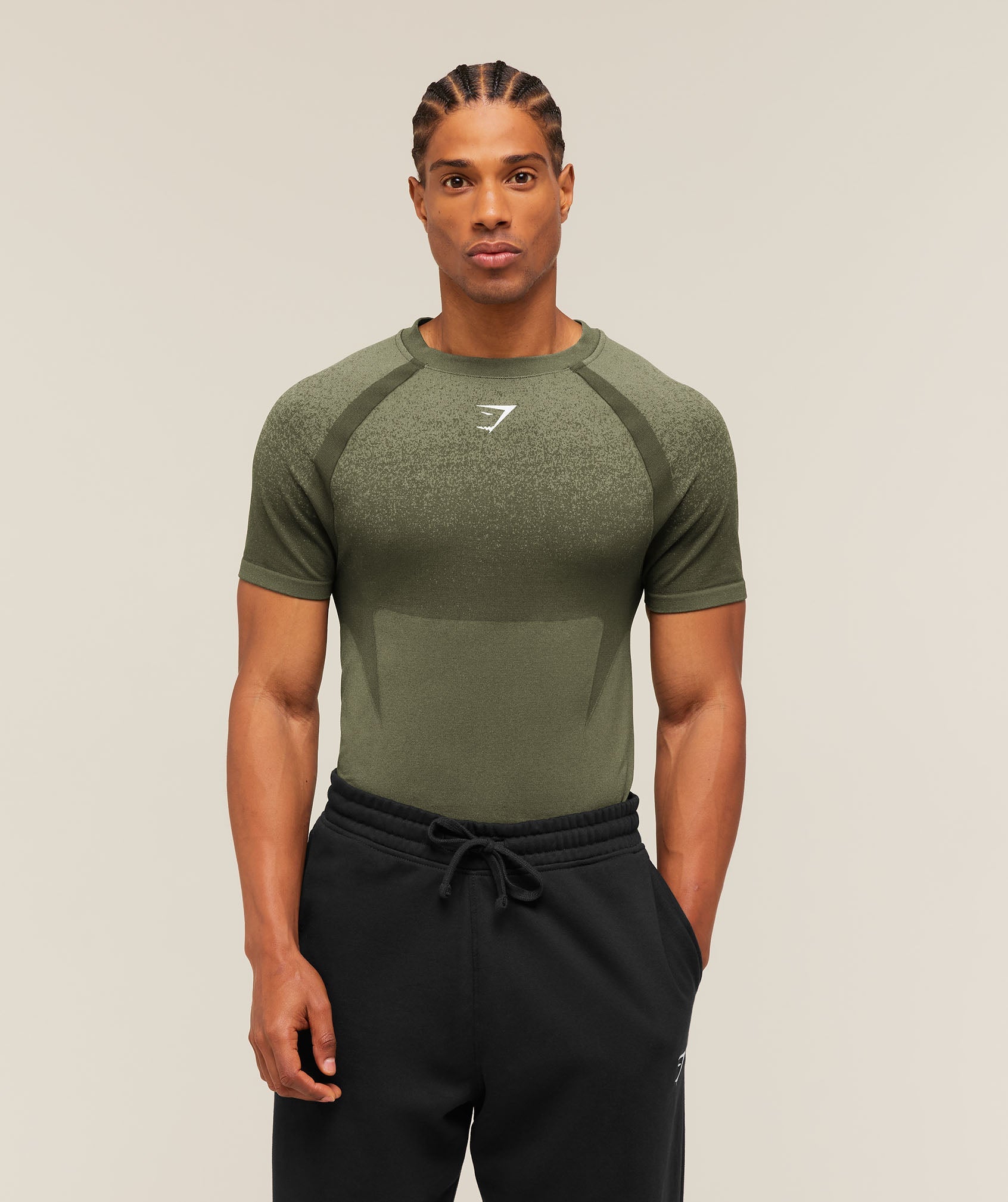 Shadow Seamless T Shirt - Core Olive
