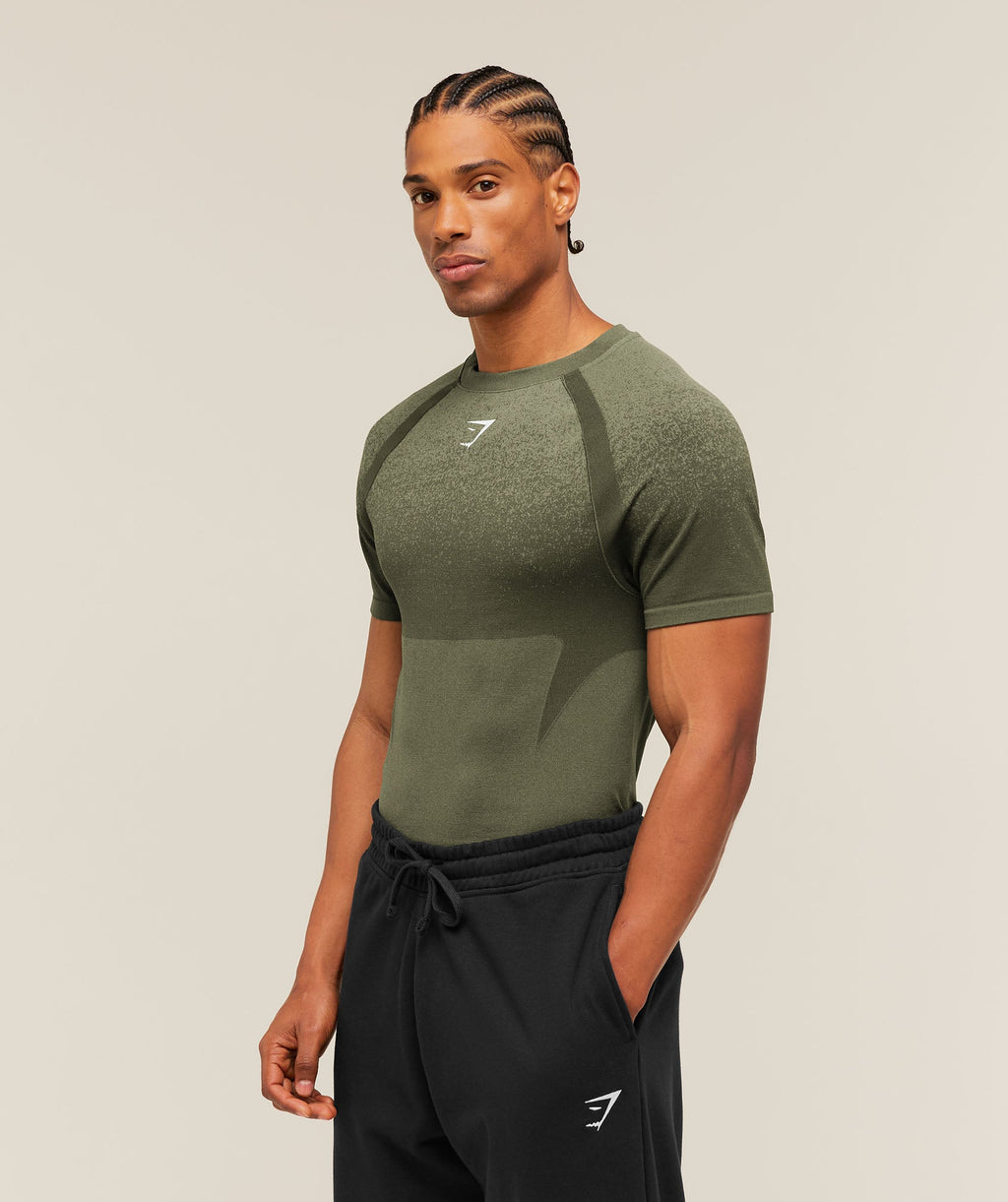 Shadow Seamless T Shirt - Core Olive
