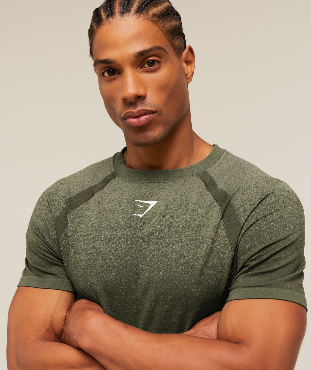 Shadow Seamless T Shirt - Core Olive