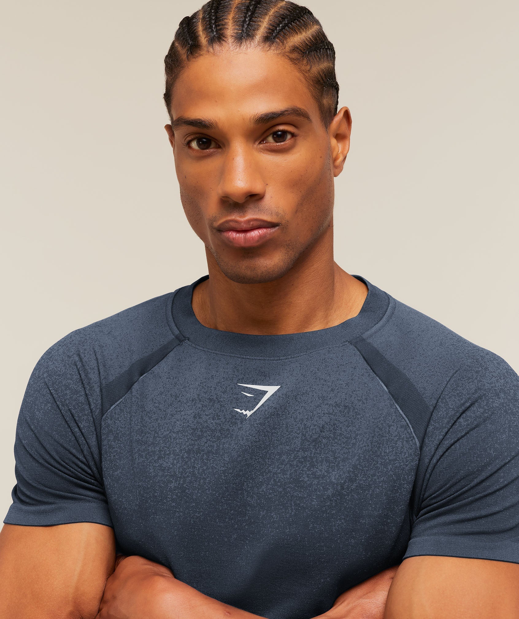Shadow Seamless T Shirt - Heavy Blue