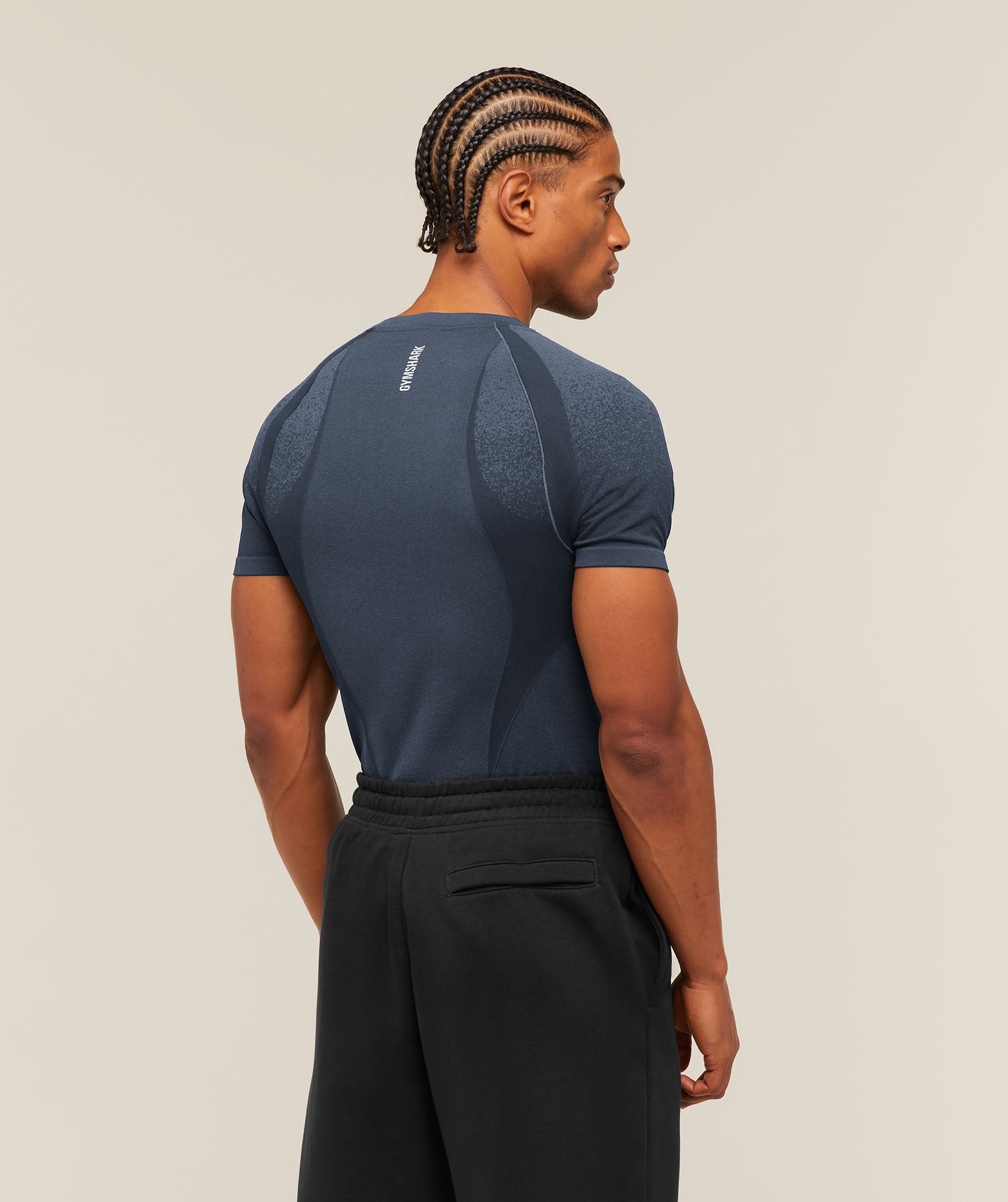 Shadow Seamless T Shirt - Heavy Blue
