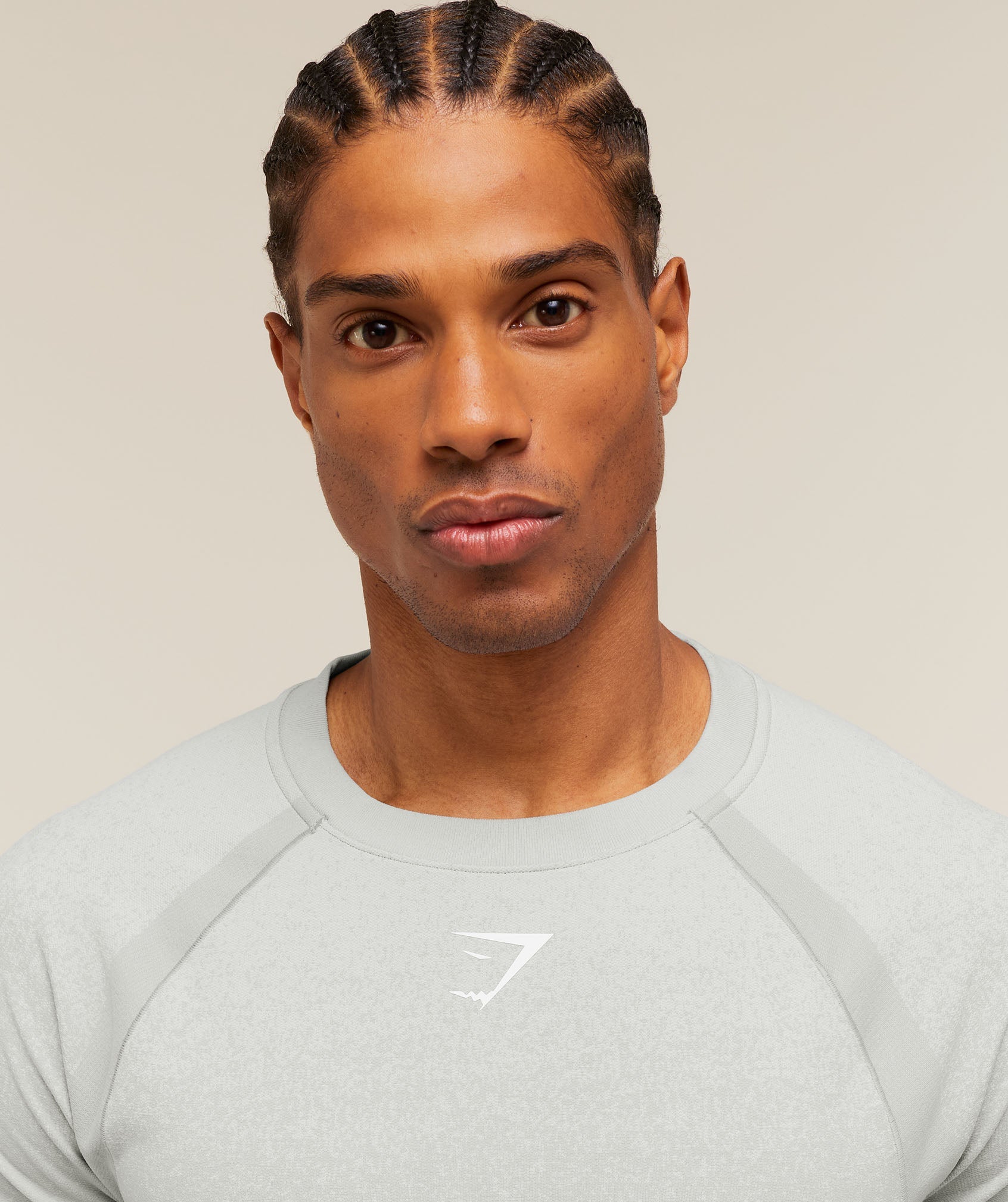 Shadow Seamless T Shirt - Light Grey