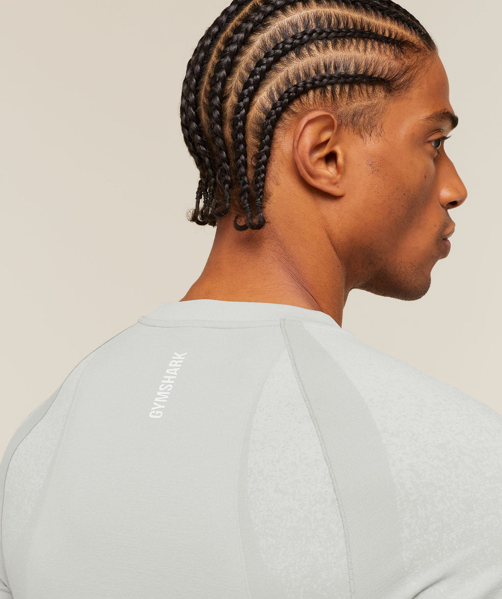 Shadow Seamless T Shirt - Light Grey