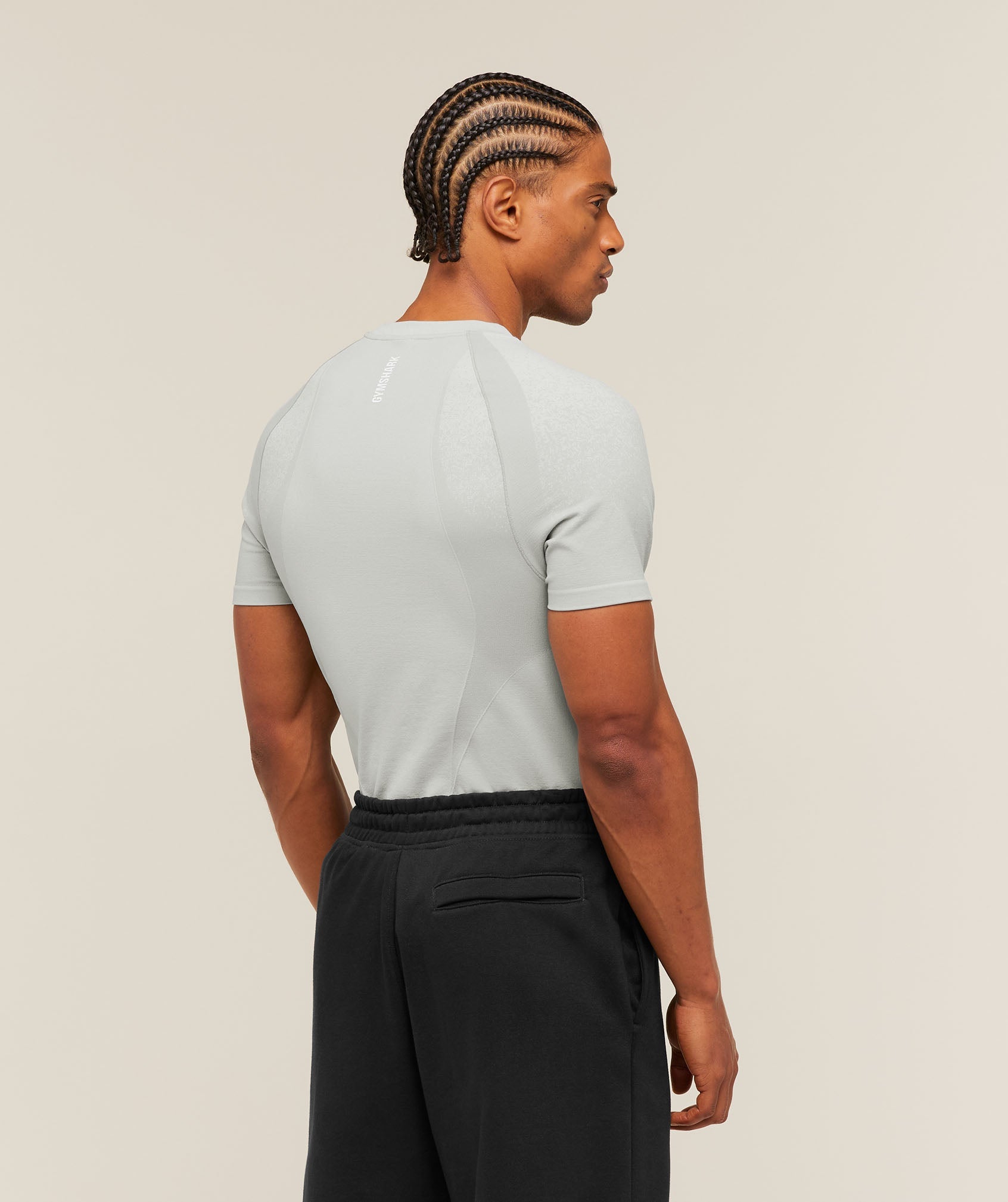 Shadow Seamless T Shirt - Light Grey
