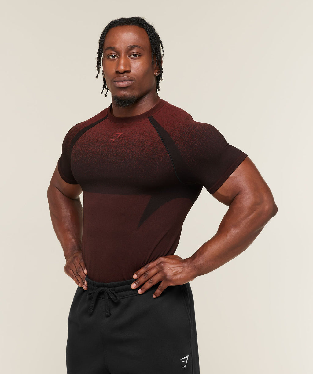 Shadow Seamless T Shirt - Sets Red