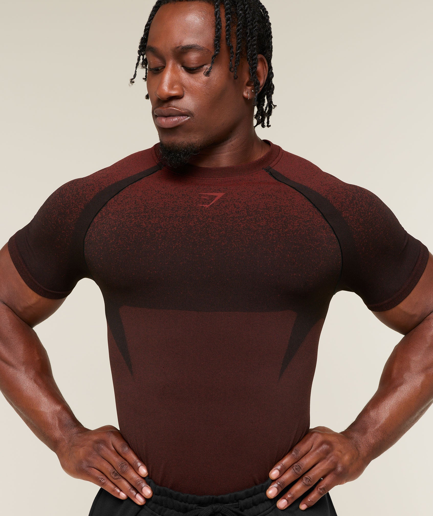 Shadow Seamless T Shirt - Sets Red
