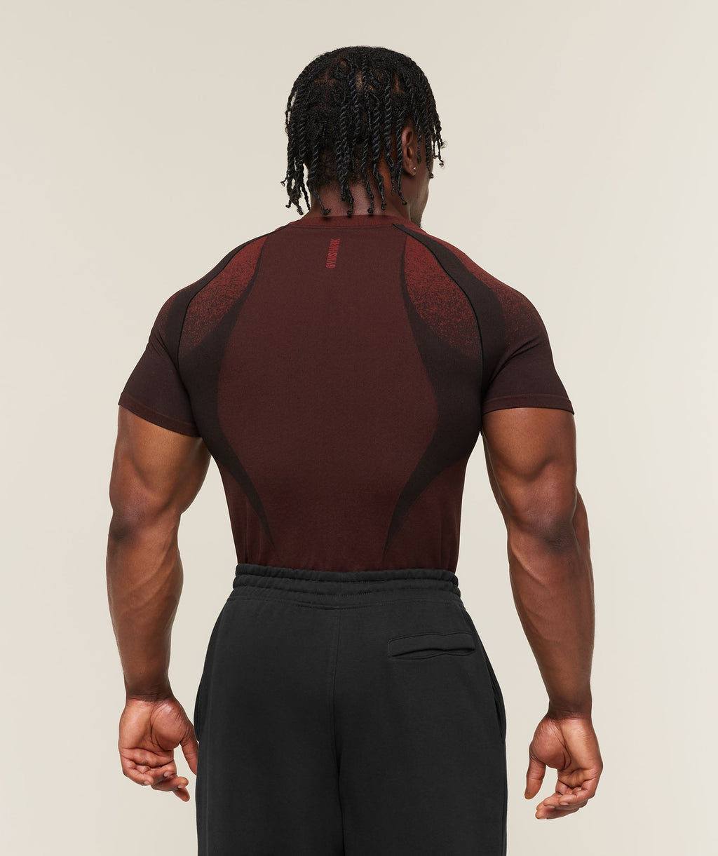 Shadow Seamless T Shirt - Sets Red