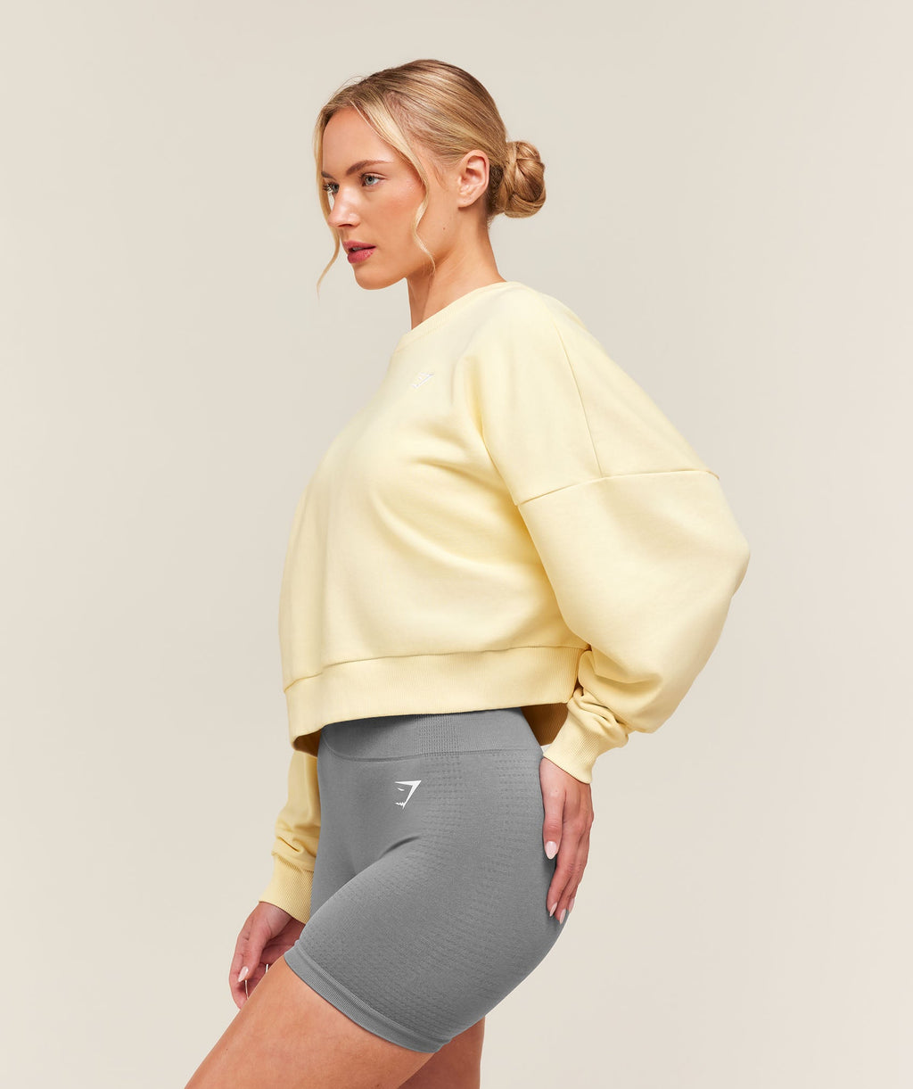 Training Oversized Boxy Sweatshirt - Butter Yellow