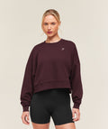 Training Oversized Boxy Sweatshirt - Cherry Purple