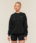 Training Oversized Fleece Sweatshirt - Black