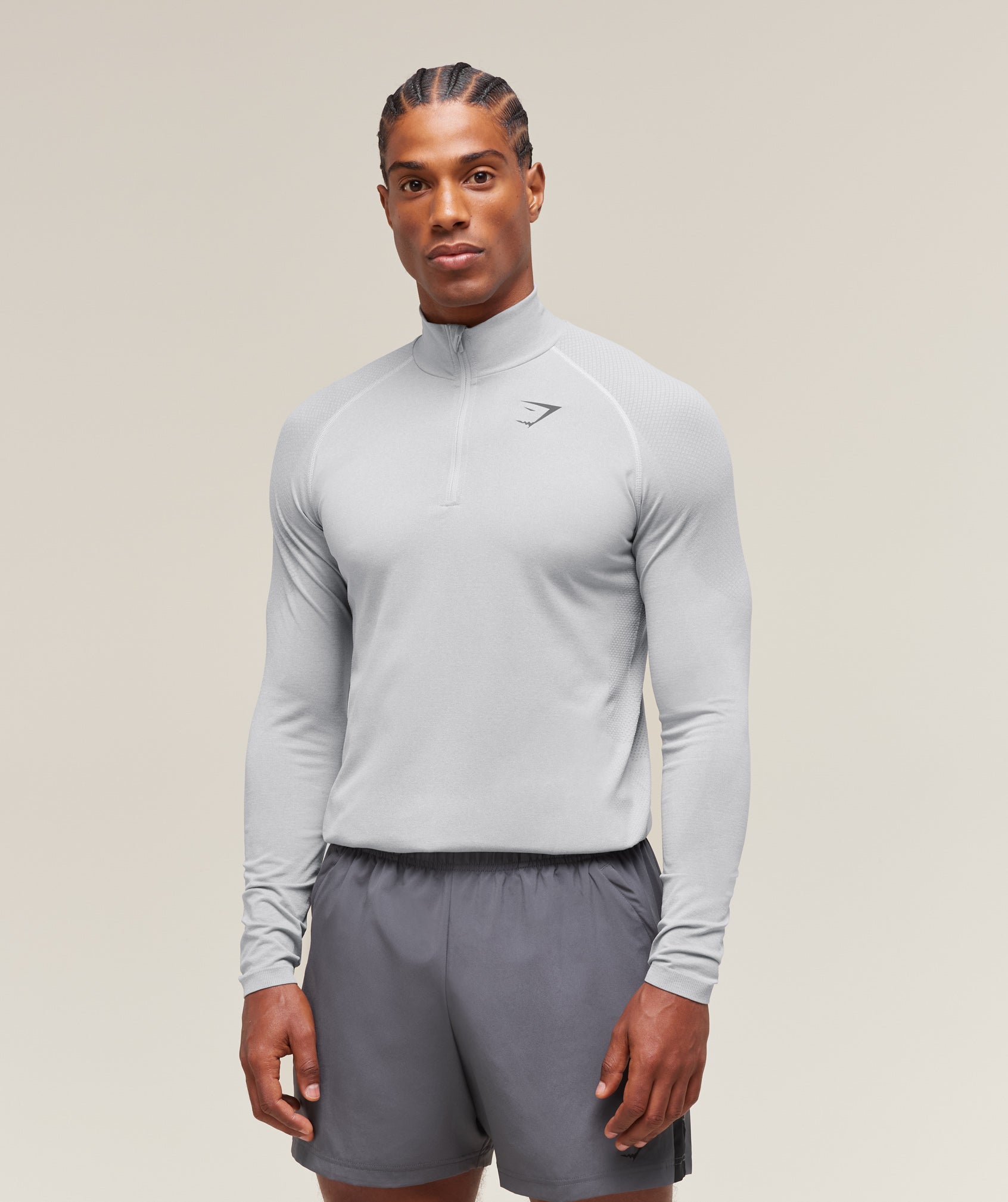 Vital 1/4 Zip - Light Grey/Smokey Grey