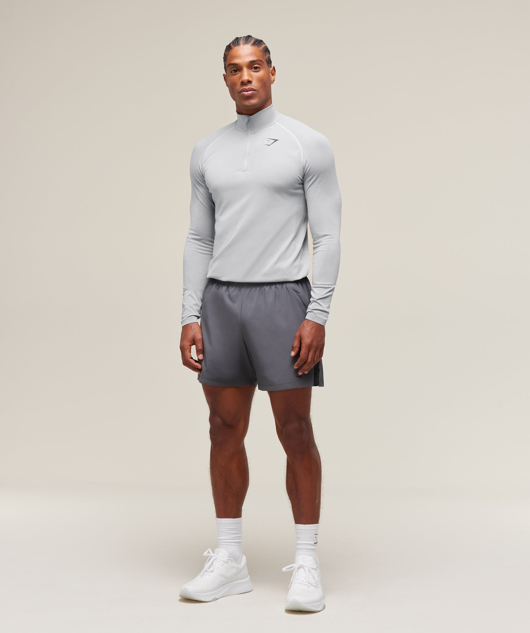 Vital 1/4 Zip - Light Grey/Smokey Grey