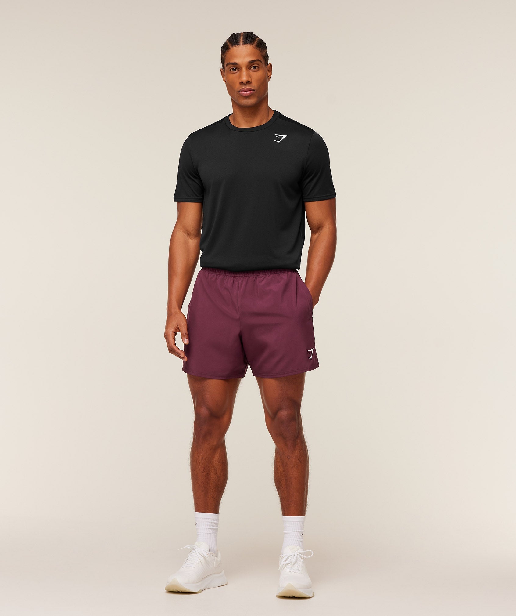 Arrival 5" Shorts - GS Impact Burgundy
