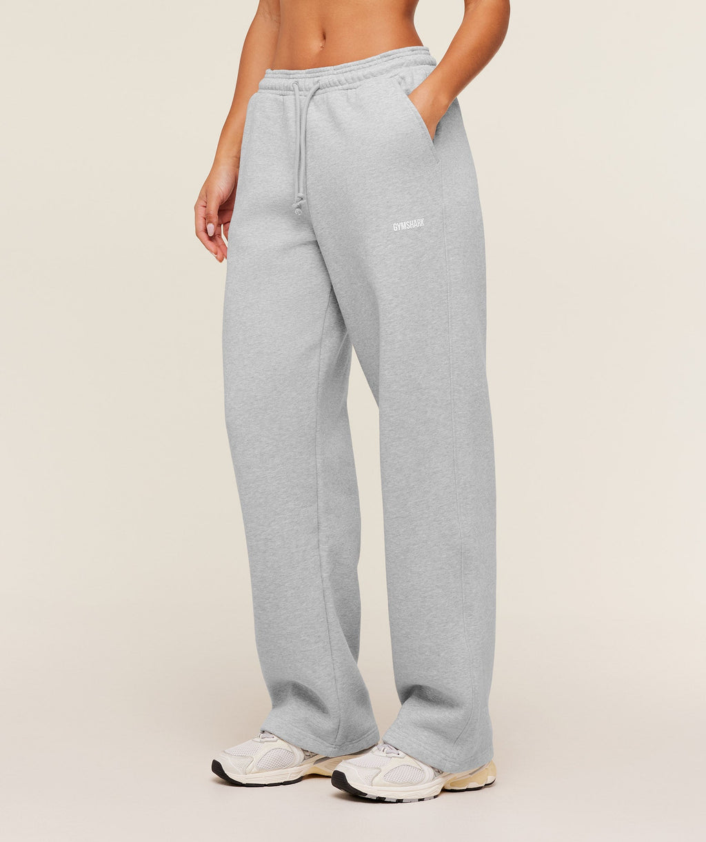 Cosy Luxe Straight Leg Tall Joggers - Bros Soft Grey Marl
