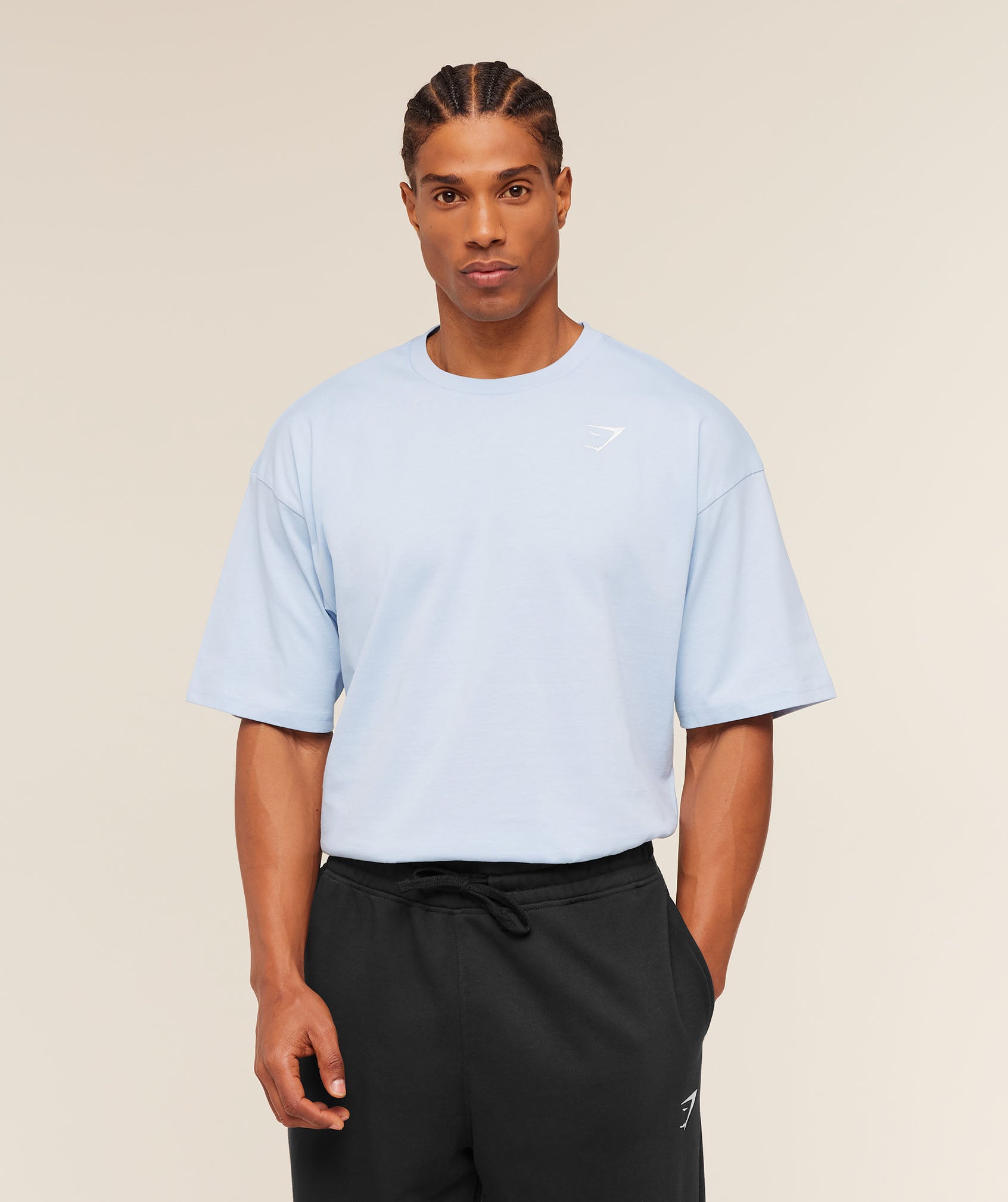 Crest Oversized T-Shirt - Chilled Blue