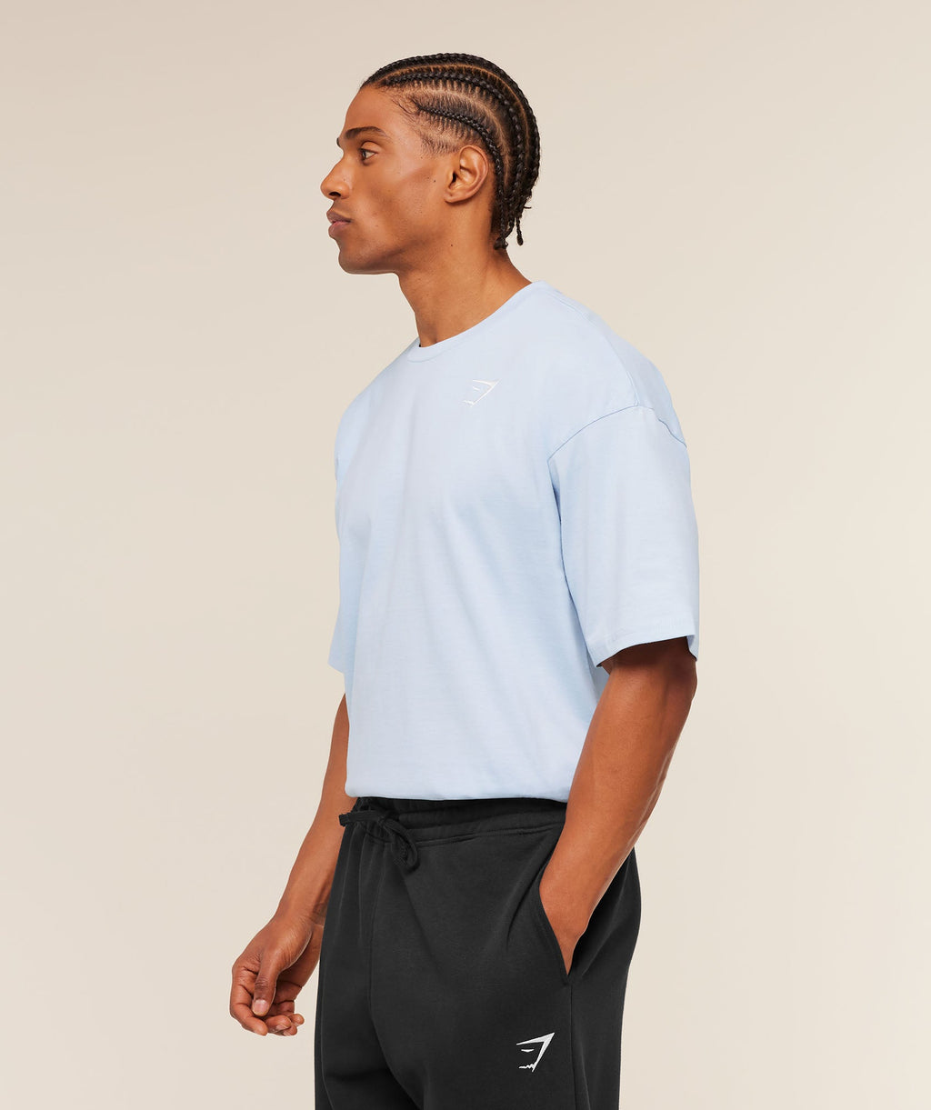 Crest Oversized T-Shirt - Chilled Blue