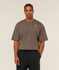 Crest Oversized T-Shirt - Soft Brown