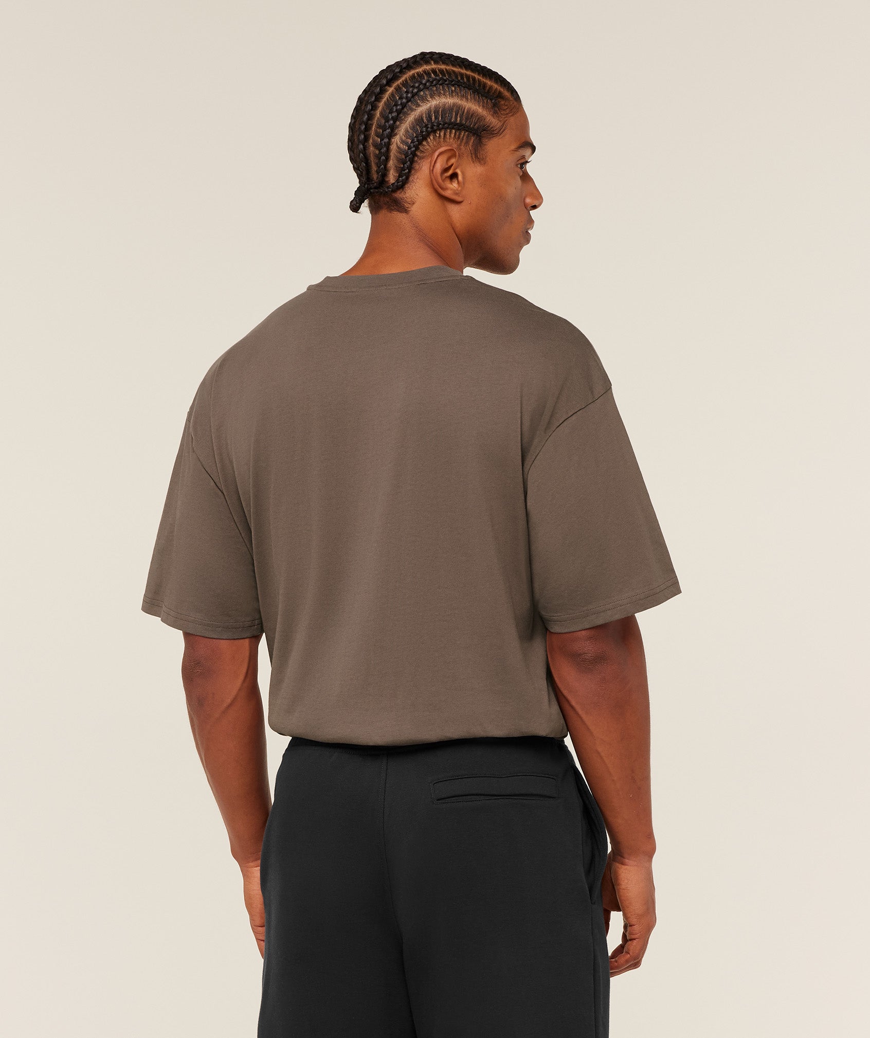 Crest Oversized T-Shirt - Soft Brown