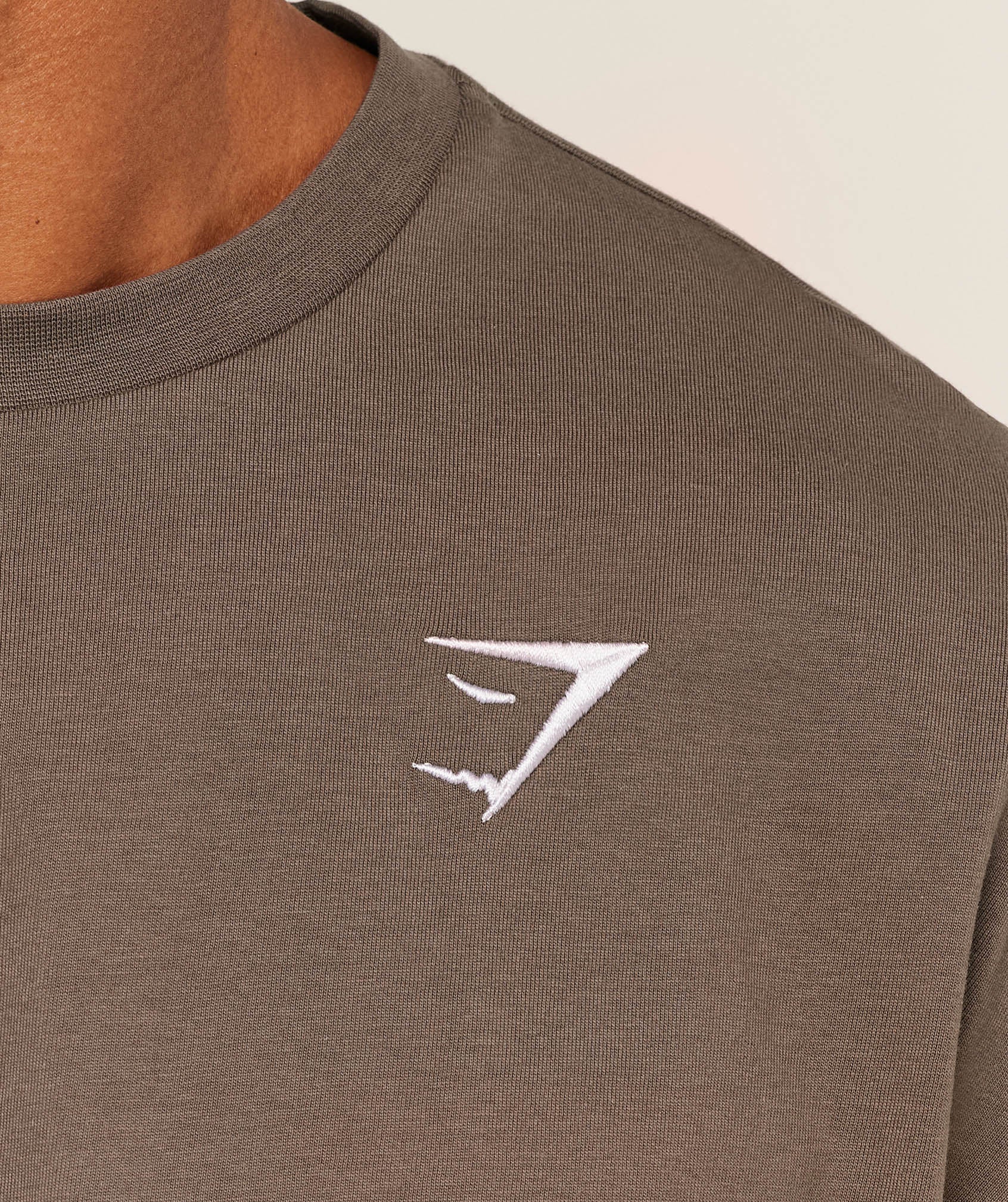 Crest Oversized T-Shirt - Soft Brown