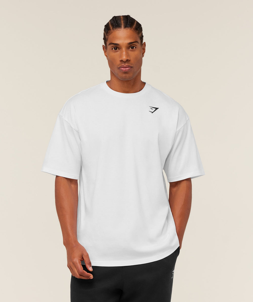 Crest Oversized T-Shirt - GS White
