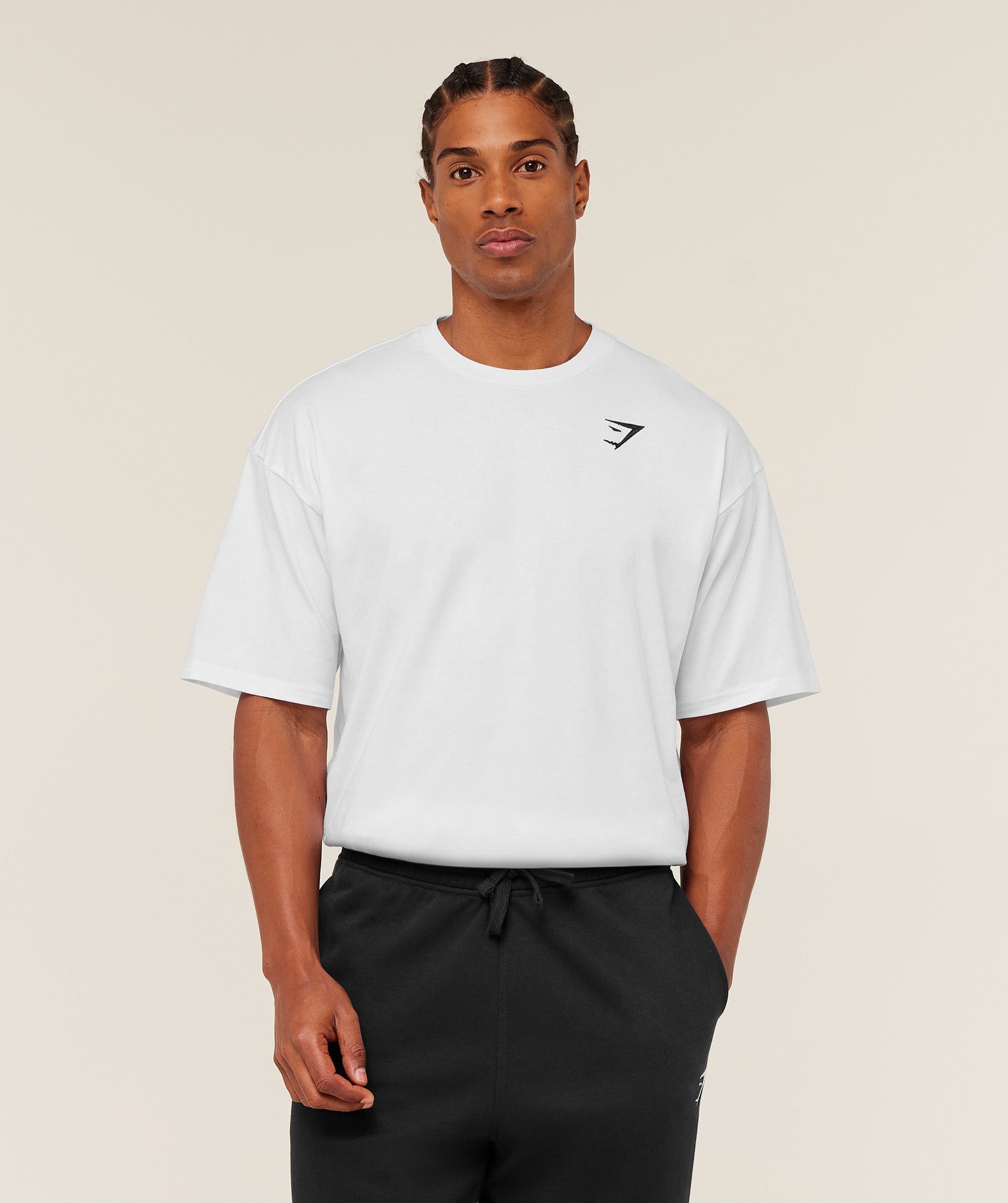Crest Oversized T-Shirt - GS White