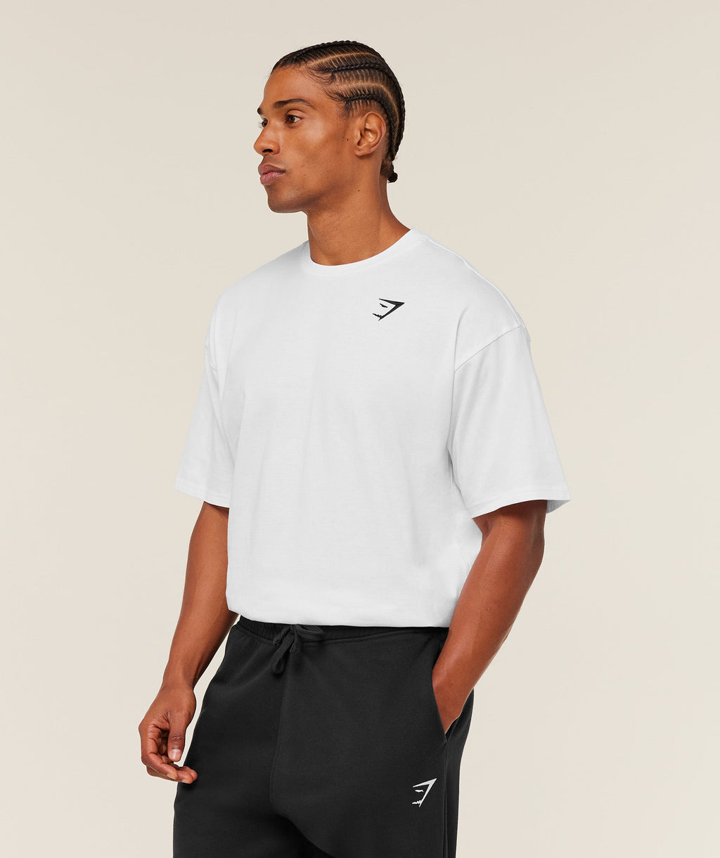 Crest Oversized T-Shirt - GS White