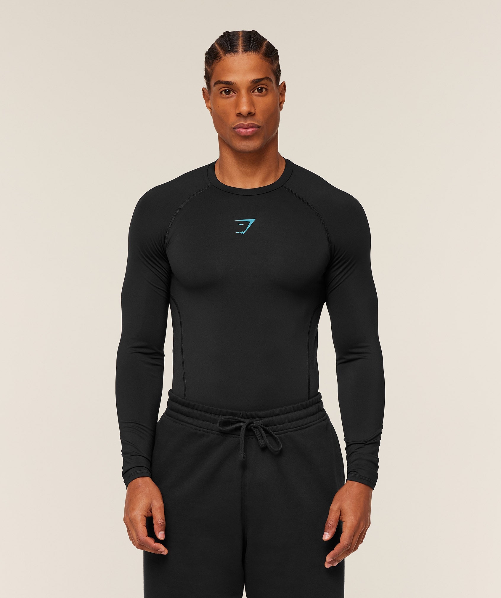 Element Baselayer Long Sleeve T-Shirt - Black/Brand Blue
