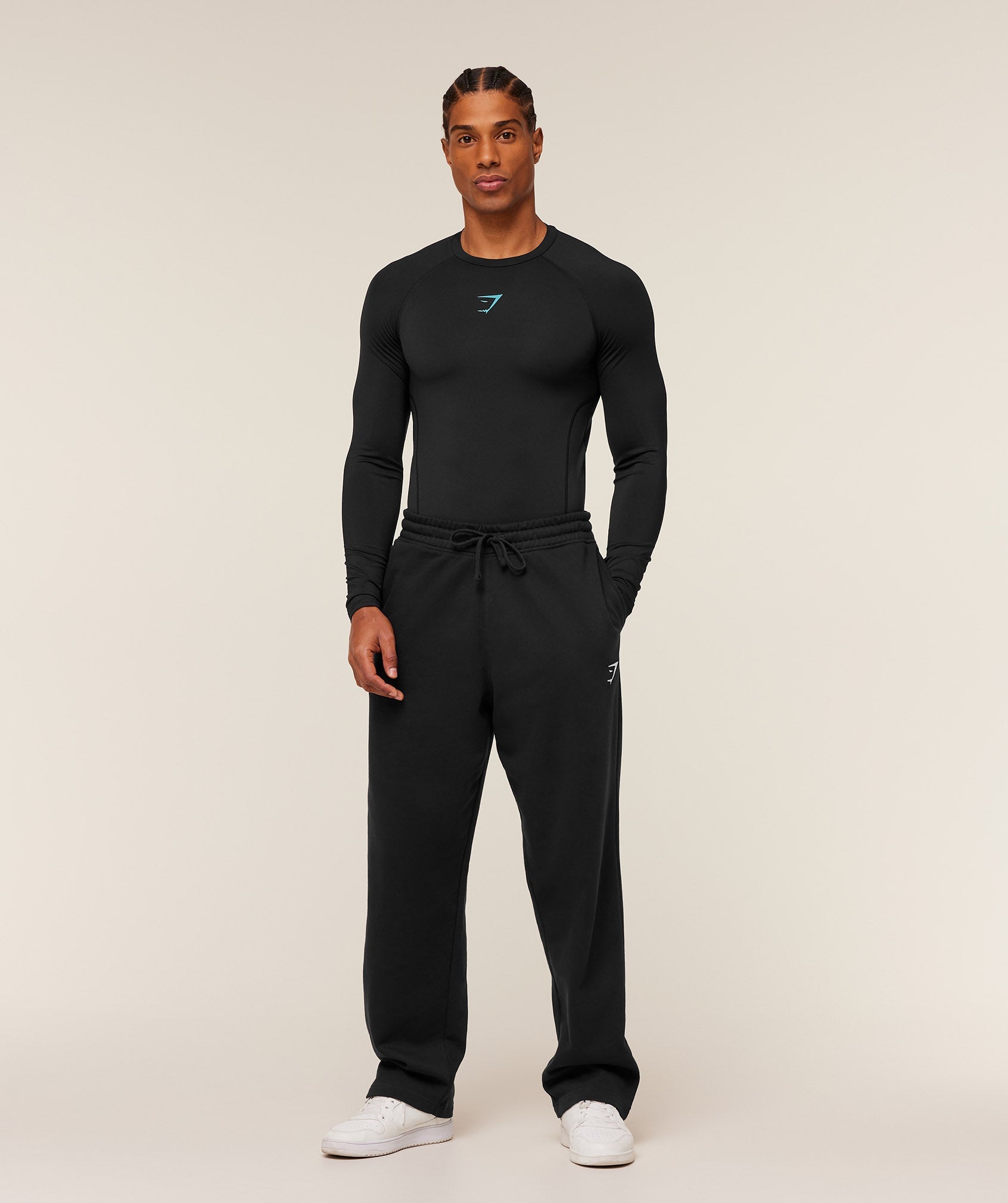Element Baselayer Long Sleeve T-Shirt - Black/Brand Blue