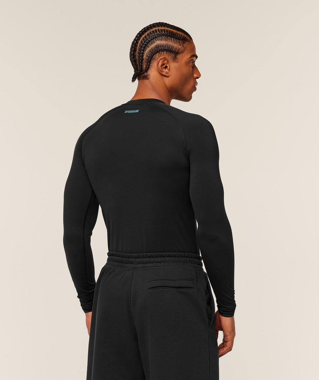 Element Baselayer Long Sleeve T-Shirt - Black/Brand Blue