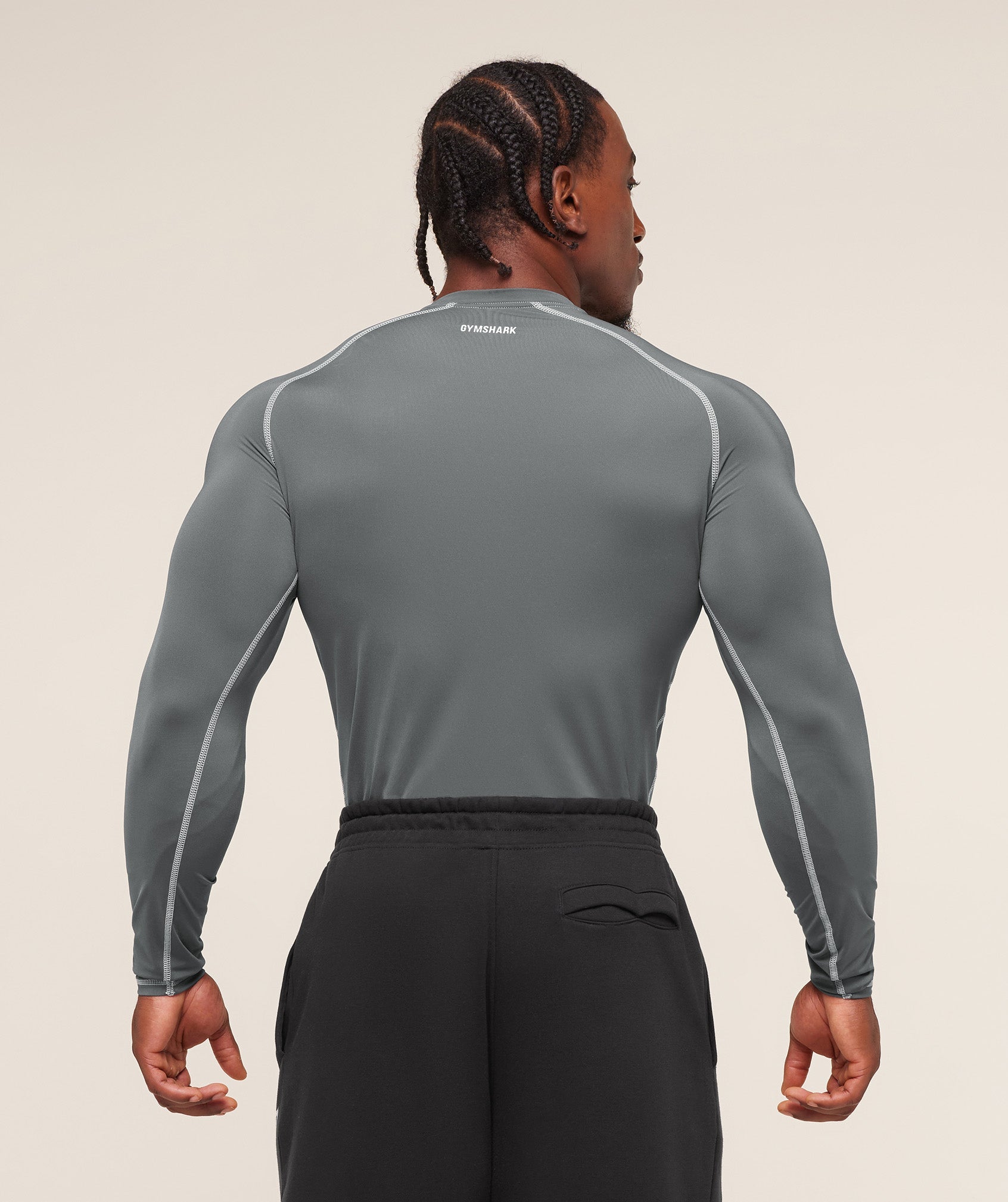 Element Baselayer Long Sleeve T-Shirt - Pitch Grey/White