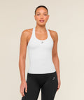 Everyday Racer Back Tank with Shelf - White