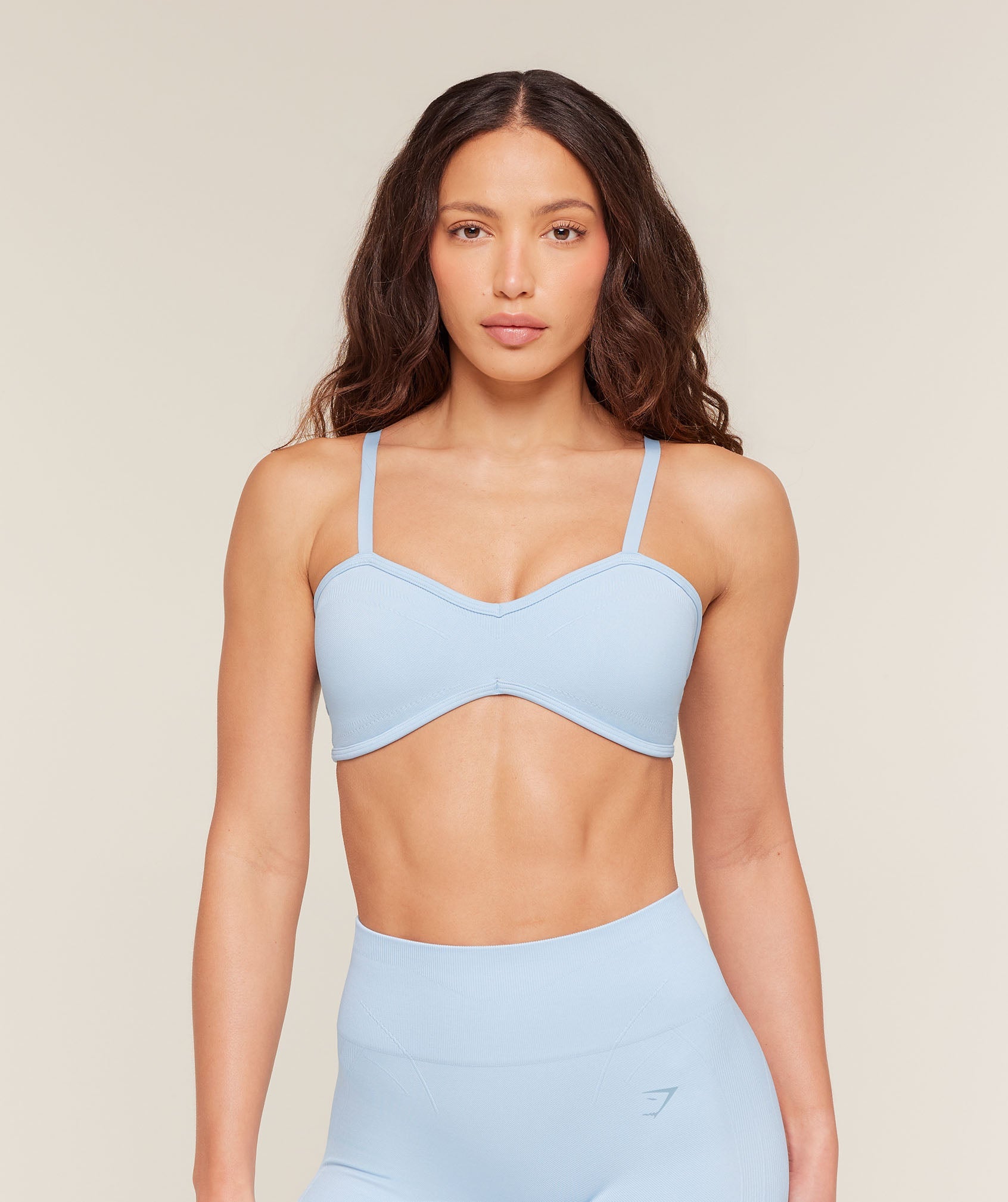 Poise Light Support Seamless Sports Bra - Chilled Blue