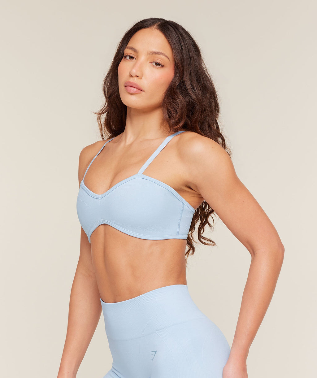 Poise Light Support Seamless Sports Bra - Chilled Blue