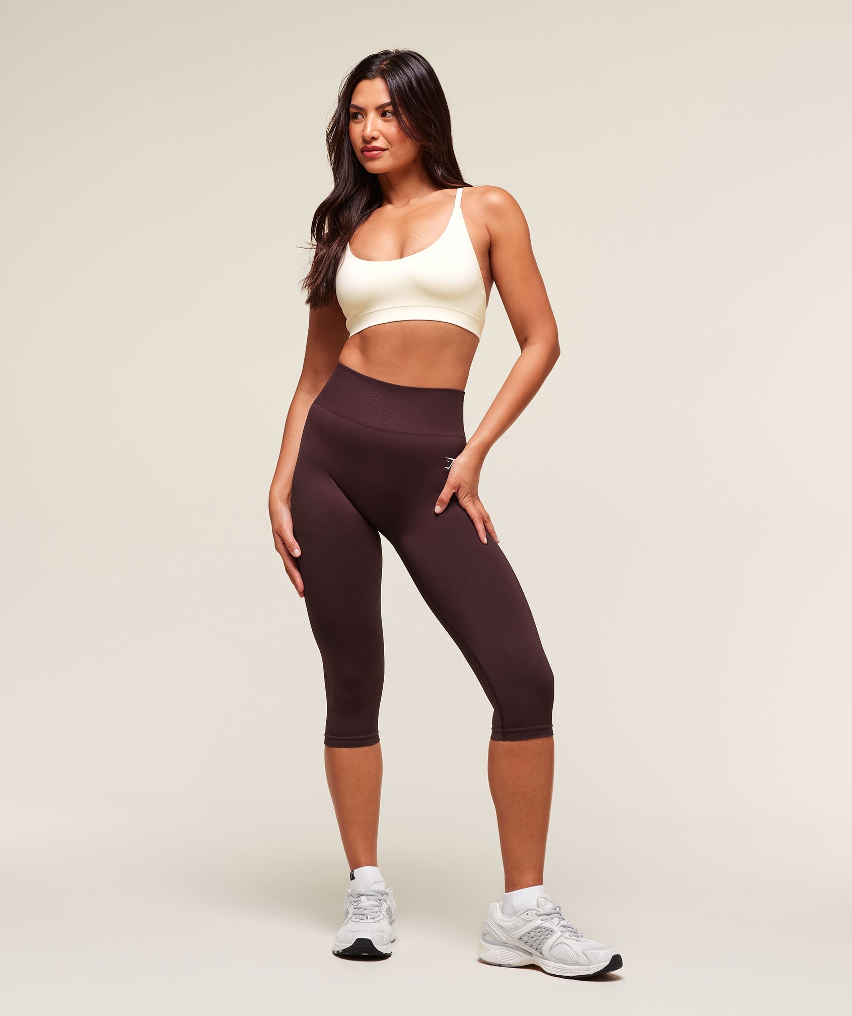 Everyday Seamless Racerback Sports Bra - Soft White