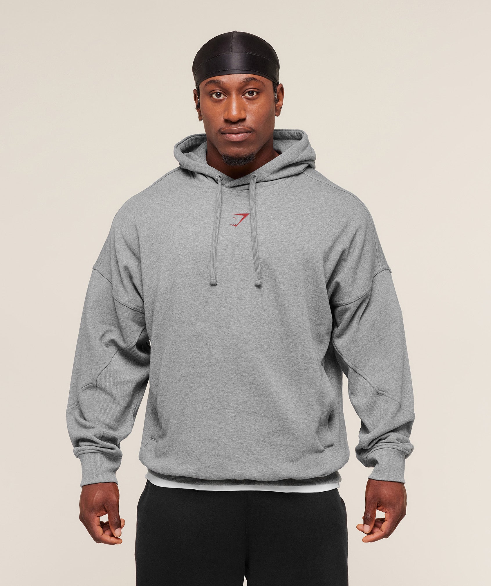 Power Oversized Hoodie - Charcoal Core Marl