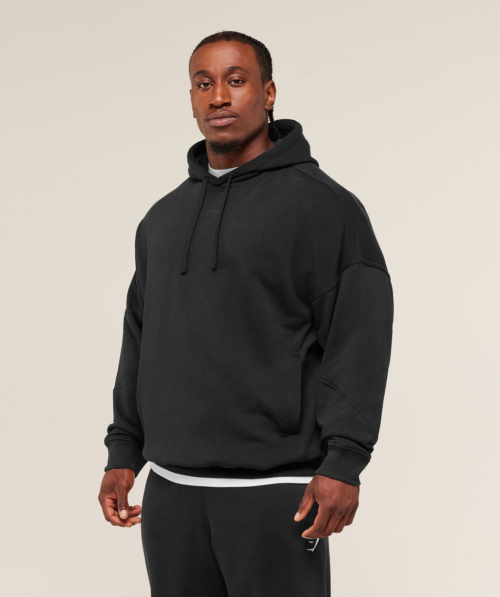 Power Oversized Hoodie - Black/Asphalt Grey